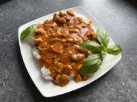 Dietetyczny gulasz z kurczakiem.