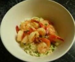 Krewetki w sosie śmietanowym