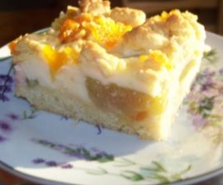 Ciasto z rabarbarem i budyniem