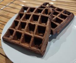 Gofry kakaowe z bananem