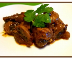 pieczarki w aromatycznym sosie