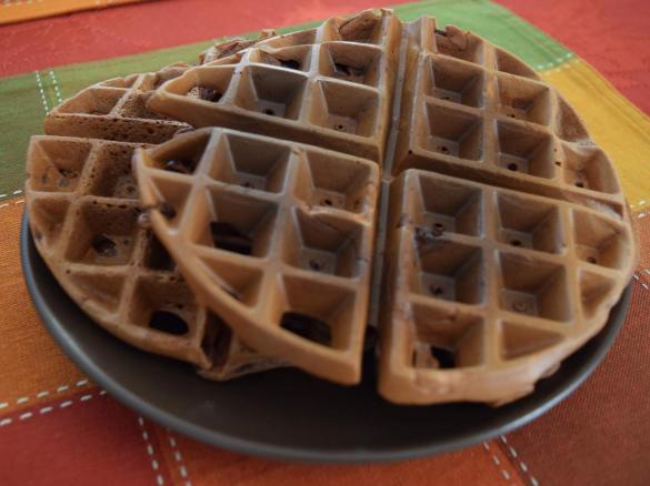 Gofry bananowo-czekoladowe