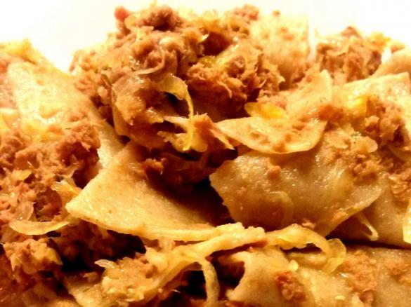 Łazanki z domowego makaronu pełnoziarnistego