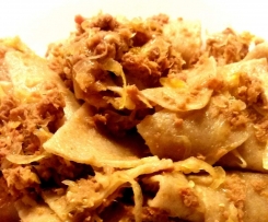 Łazanki z domowego makaronu pełnoziarnistego