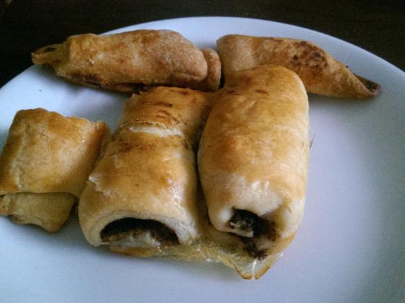 Kruche paszteciki z pieczarkami