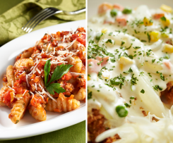 SOS POMIDOROWY, SOS ŚMIETANOWY Z BOCZKIEM (DO MAKARONU)