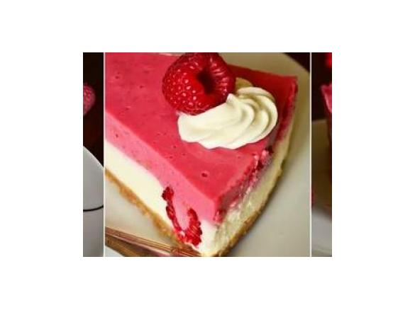 Malinowy sernik na zimno