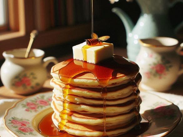 Kanadyjskie pankejki z syropem klonowym