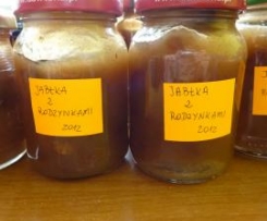 Dżem jabłkowy z rodzynkami :-)