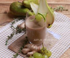 KOKTAJL Z GRUSZKI BANANA I WINOGRONA