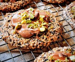 SEZAMOWE CIASTKA Z KREMEM PISTACJOWYM-Andrzeja Szylara