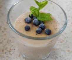 Bananowy budyń z kaszy jaglanej