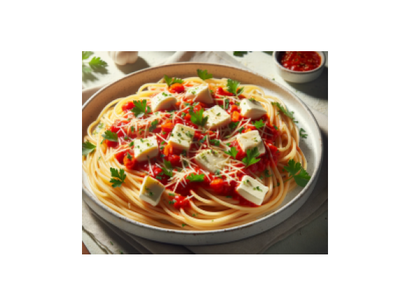 Makaron z papryczką i mozzarellą (3)