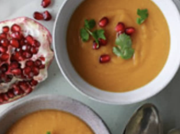 Zupa z batata i czerwonej soczewicy