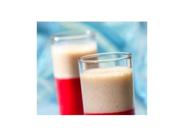 Koktajl bananowo-truskawkowy