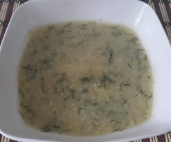 Zupa z cukinii z kaszą jaglaną