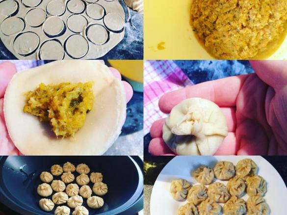 Pierogi chińskie z krewetkami