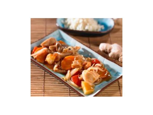 Filet z kurczaka z ananasem w sosie słodko-kwaśnym