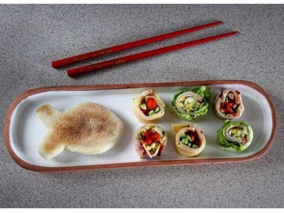 Angielskie muffiny i kęski a'la sushi w bento