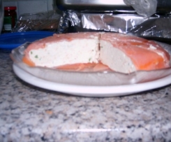 Flan z lososia i ricotty