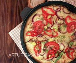 CHLEBOWY OMLET Z PIECA