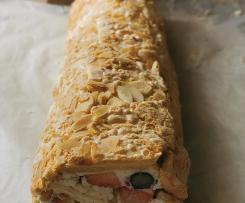 Rolada bezowa z serem mascarpone