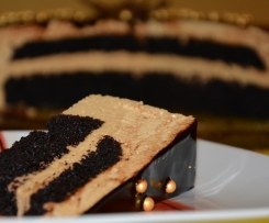 Torcik musowy krówkowo-czekoladowy