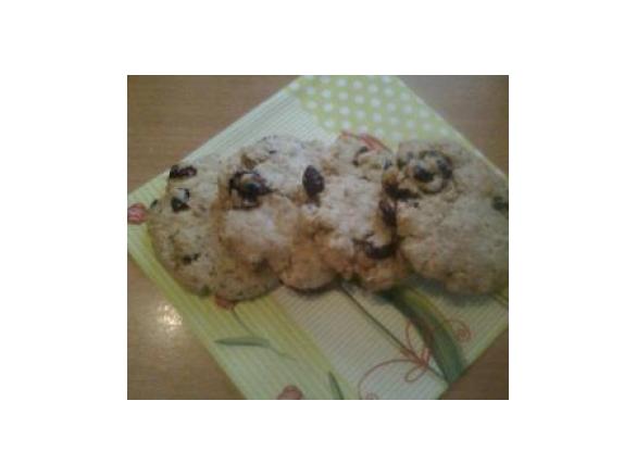 Lekkie i zdrowe ciasteczka owsiane z żurawiną