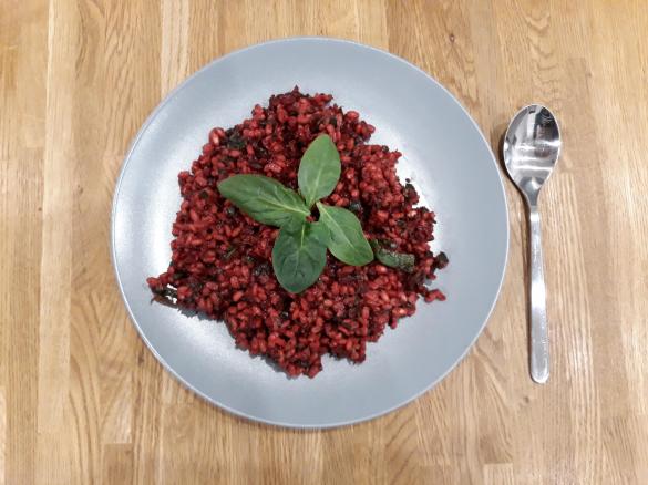 Buraczane pęczotto_ wegańskie wegetariańskie