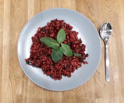 Buraczane pęczotto_ wegańskie wegetariańskie