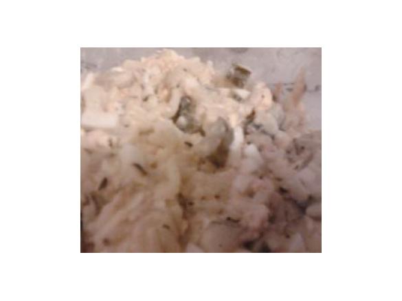 sałatka z ryżem i warzywami