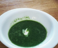 ZUpa szpinakowa z świeżego szpinaku