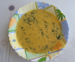 Zupa z ciecierzycy ze szpinakiem
