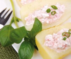 Ziemniaki z twarożkiem pomidorowym