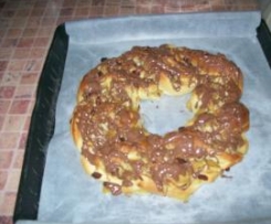 Angelica- slodki wieniec ze sliwkami i czekolada