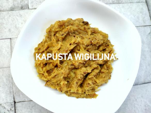 Kapusta wigilijna z grzybami