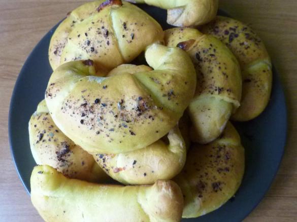 Rogaliki z szynką i serem :-)