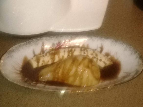 GRUSZKI NA PARZE Z BANANEM W CZEKOLADZIE