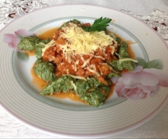 Szpinakowe kluseczki kładzione 