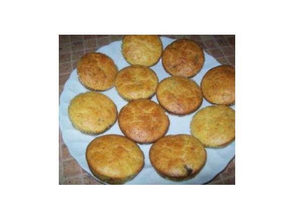 Muffin z grzybami i serem