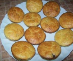 Muffin z grzybami i serem