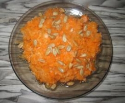 Surówka z marchwi i pomarańczy z dodatkiem imbiru