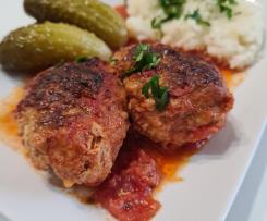 Zapiekane zrazy w pomidorach