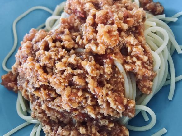 Wegańskie spaghetti bolognese