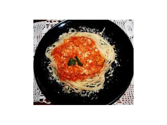 Spaghetti bolognese z warzywami