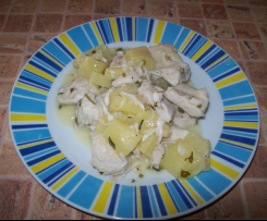 Piers z kurczaka z ananasem