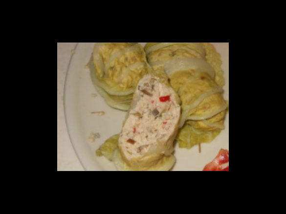 Gołąbeczki na ostro w kapuście pekińskiej