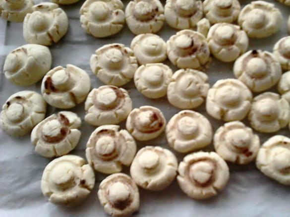 Ciastka pieczarki