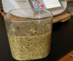 Witalna mikstura pestek dyni z orzechami włoskimi miodem i sokiem z cytryny