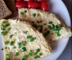 Omlet na parze z kalafiorem i serem